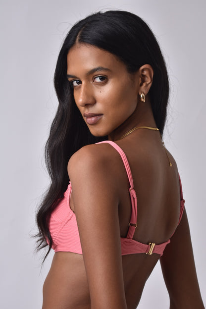 Top Meia Taça Rosa