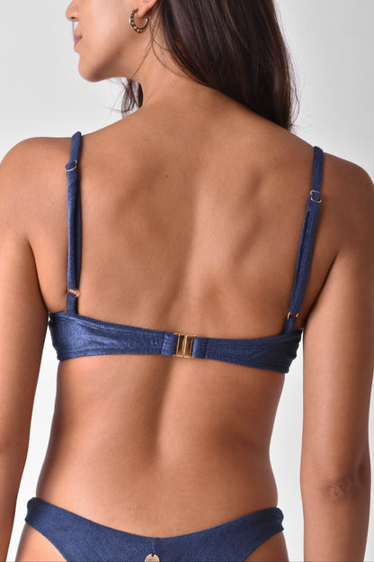 Conjunto Meia Taça Azul Atoalhado