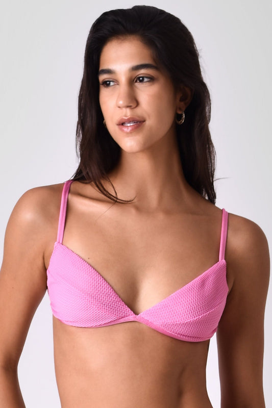 Top Vintage Rosa Chiclete